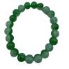 A simple and fresh imitation jade bead glass bead bracelet with a single circle of 8MM. It is a live-streaming gold store promotion bracelet Item Picture